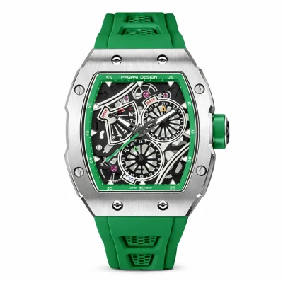 Мужские часы Pagani Design PD-YS012 Silver-Green